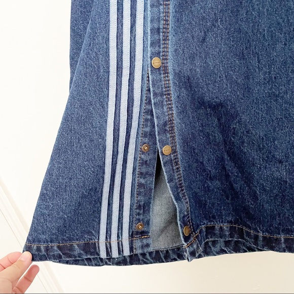 Adidas Ivy Park Wide Leg Denim Snap Up Baggy Pants Jeans Rodeo Collection Sz 2X - Picture 10 of 16